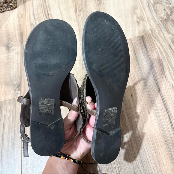 Beaded summer strappy sandals - Picture 3 of 5